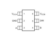 SN74LVC1T45DCKR引脚图
