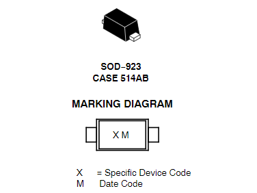 ESD9B3.3ST5G引脚图