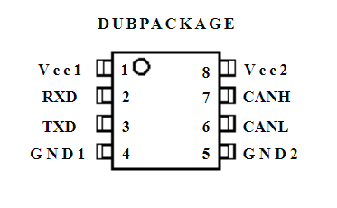 ISO1050DUBR引脚图