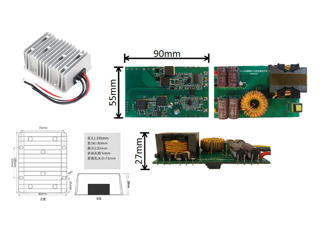 基于屹晶微EG1166双管正激同步整流12V15A高效率隔离DC-DC电源方案