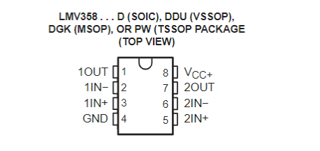 LMV358IDR引脚图