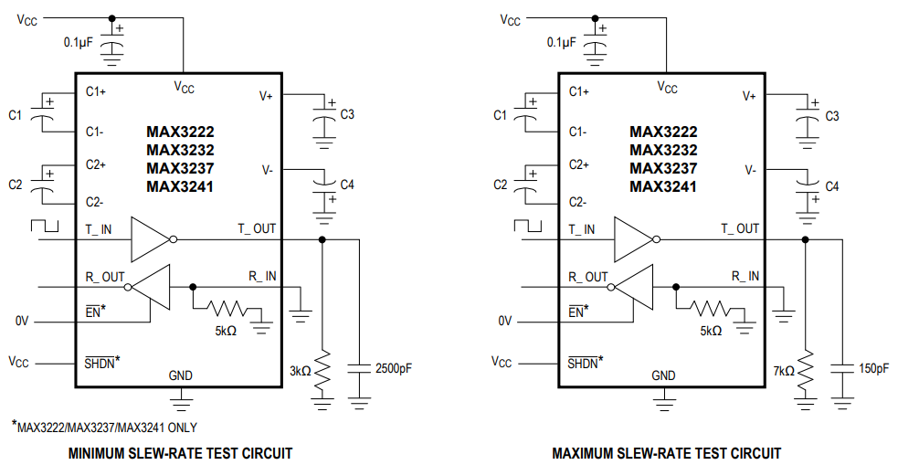 MAX3232ESE+T原理图