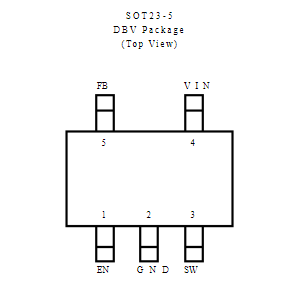 TLV62569DBVR引脚图