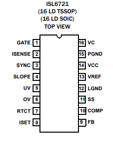 ISL6721引脚图