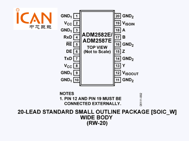 ADM2587E引脚图