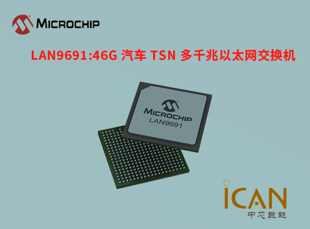 LAN9691:46G 汽车 TSN 多千兆以太网交换机