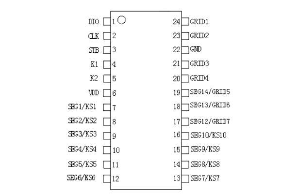 AiP1668引脚图