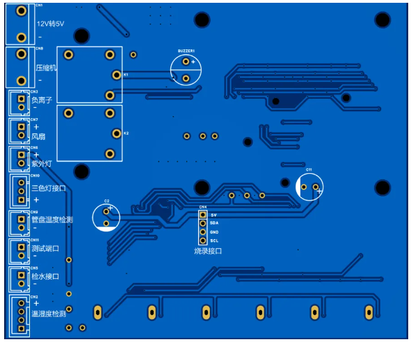 方案实物/PCB反面