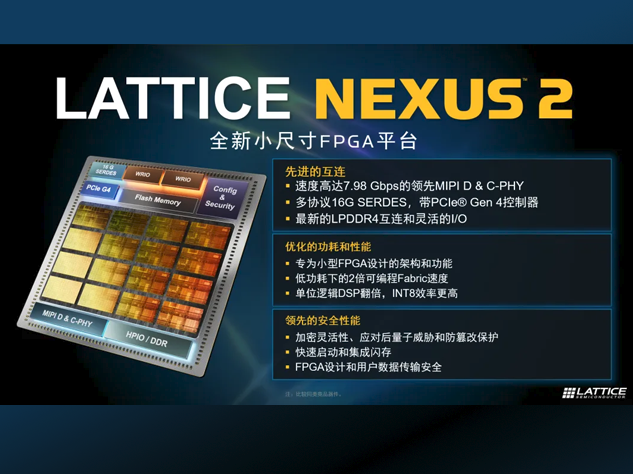莱迪思推出Nexus 2 FPGA平台，引领低功耗网络边缘计算