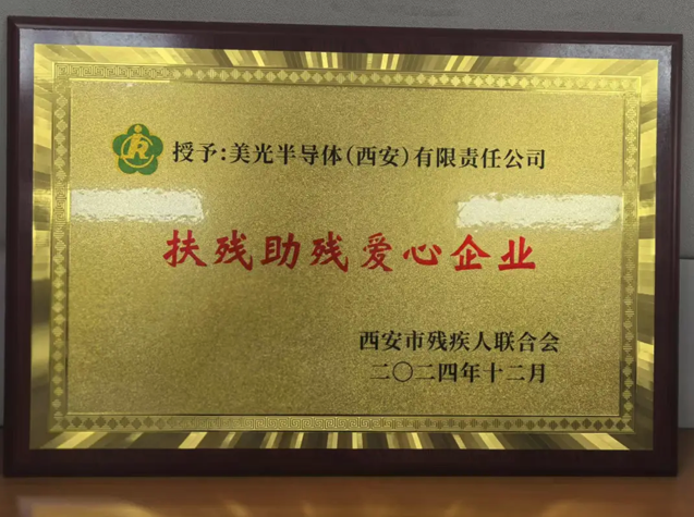 美光荣获“扶残助残爱心企业”称号，践行包容发展