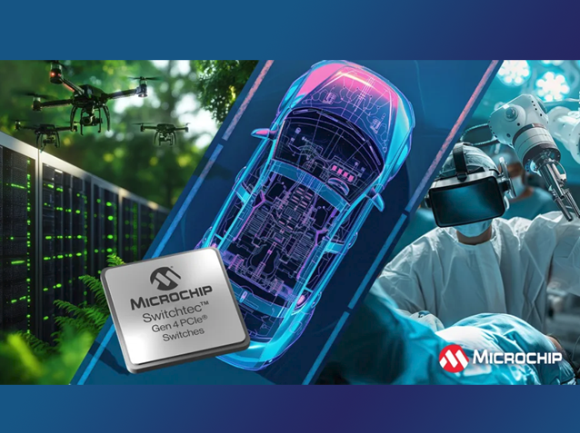 Microchip推出PCI100x系列PCIe 4.0交换