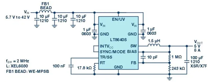 技术手册：LT8640S/LT8643S单片式降压稳压器的应用与设计