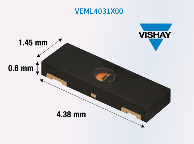 Vishay发布首款AEC-Q100认证矩形环境光