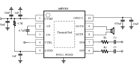 AiP1311典型应用电路图